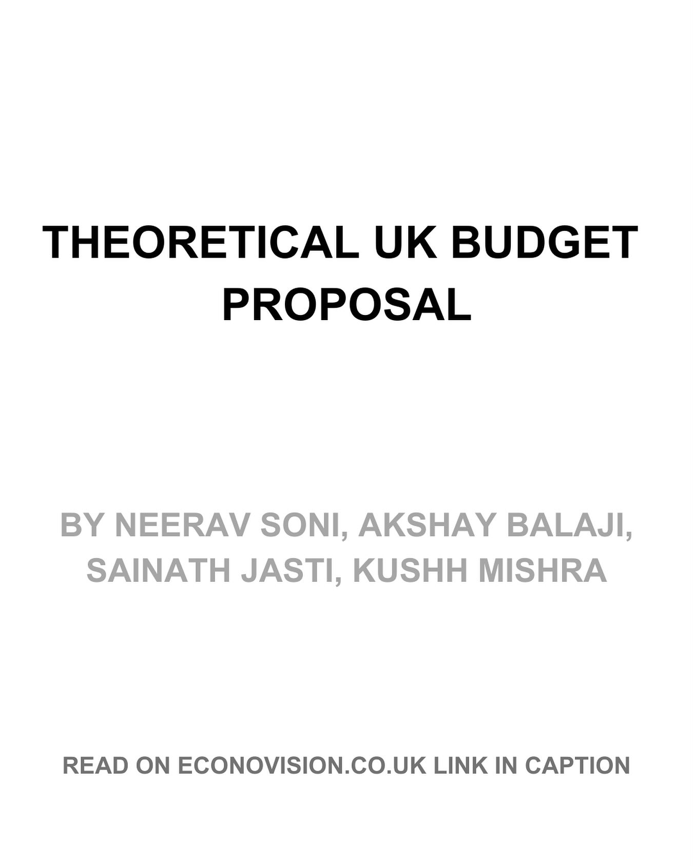 SHARE YOUR THOUGHTS ON OUR ORIGINAL BUDGET PROPOSAL.